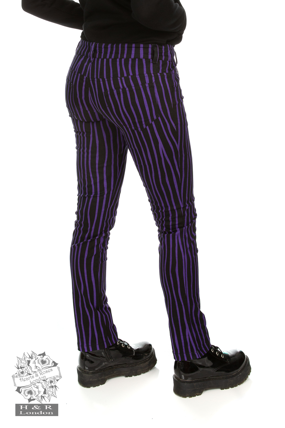 Cassie Purple Stripe Trouser